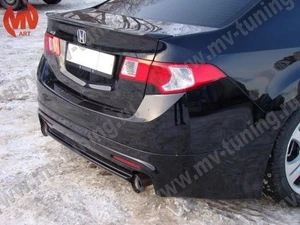 Rear Lip (ABS) Mugen Style Body Kit for Honda Accord 8 CU1 CU2 2008-14 *DHL* - Foto 1 di 23