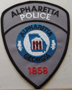 ALPHARETTA    POLICE   GEORGIA  POLICE  FABRIC   PATCH - Picture 1 of 1