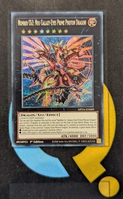 MP24-EN069 Number C62: Neo Galaxy-Eyes Prime Photon Dragon Prismatic Secret Rare - Immagine 1 di 3