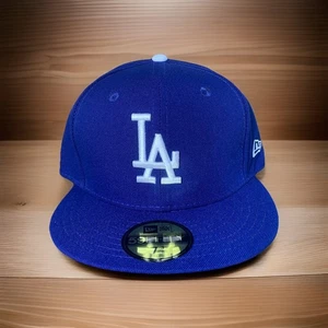 Los Angeles Dodgers Hat Size 7 3/8 Blue Throwback New Era 59FIFTY fitted Cap - Picture 1 of 5
