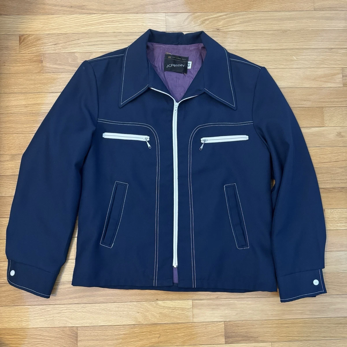 50s 60s vintage gabardine jacket ナス紺 50s 60s vintage gabardine jacket ナス紺