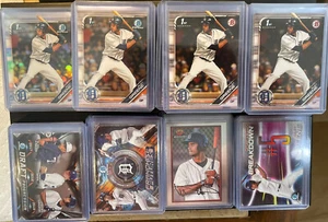 Lote 98x: Bowman Draft 2019 cromado Riley Greene primer novato radiocontrol, refractor, papel + - Imagen 1 de 10
