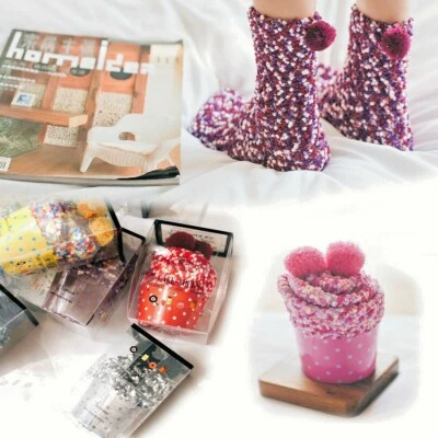 女士袜子柔软 CUPCAKE 蓬松舒适地板床袜休闲冬季生日礼物 — 第 1/4 张图片