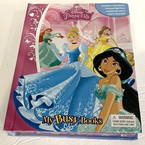DISNEY PRINCESS My Busy Books NEU Bilderbuch & Figuren & Spielmatte & Armband - Bild 1 von 2
