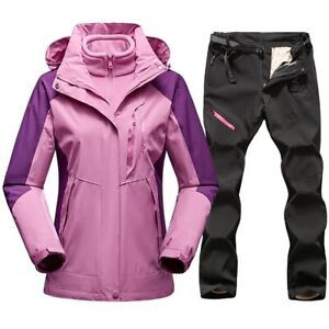 Women Ski Suit Winter Warm Sports Snow Jackets and Pants Ski Snowboard Jacket