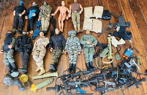 Large Vintage Lot of GI JOE / 12” Action Figures & Accessories - Picture 1 of 8