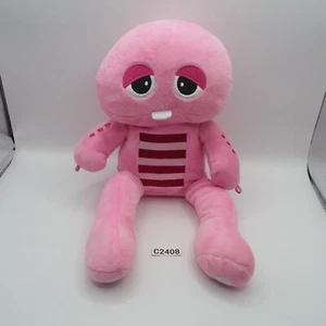 GaChapin Mukku C2408 Fuji TV 2017 UQ Wimax Pink 9" Long Leg Plush Toy Doll Japan - Picture 1 of 7