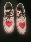 Tuk Pink Cutout Heart Creepers Women?S Size 8 Shoes Rockabilly Psychobilly Goth