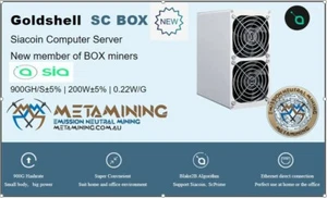New Goldshell SC Box ASIC Miner NO PSU - Quiet Home Miner - Picture 1 of 5