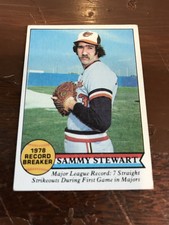 1979 Topps baseball Sammy Stewart Baltimore Orioles #206