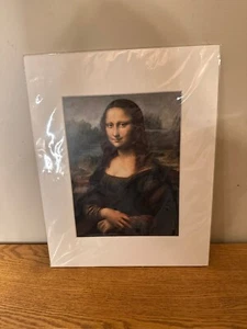 NUEVO Tarjeta de ventana Mona Lisa Leonardo divinci Louvre impresión arte - Imagen 1 de 1