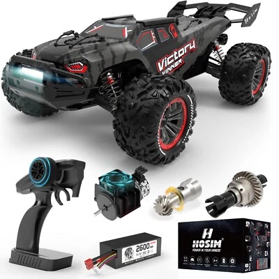 Hosim 1:8 Brushless RC Car For Adults VORTAN High Speed RC Monster Truck 50+MPH - Image 1 of 4