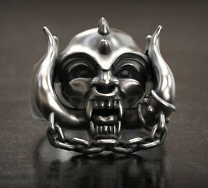 10pcs Wholesale Men Stainless Steel Ring Gothic Punk Biker Rings Skull Jewelry