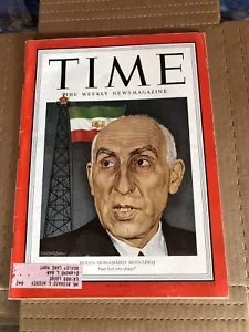 Magazine Time. Irans Mohammed Mossadeo June. 4 1951 - Imagen 1 de 1