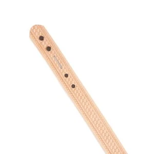 Cinturón de tejido de cesta en relieve de cuero bronceado en blanco 1-1/2"" (38 mm) x 42"" 4594-00 - Imagen 1 de 1