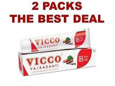 2 pcs Vicco Vajradanti Toothpaste For Gums & Strong Teeth | 100 Gram 200 Gram