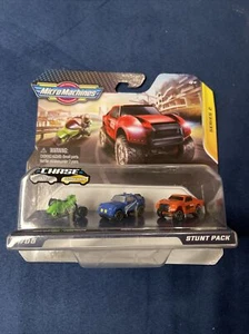 MICRO MACHINES #05 2020 Series 2 STUNT PACK 2 trucks & Motorcycle NEW S2 NIP NIB - Picture 1 of 12