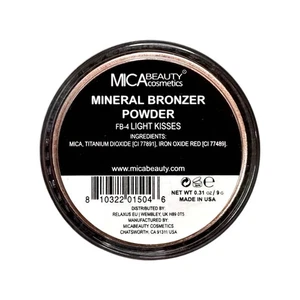Polvo bronceador mineral MICA BEAUTY #FB-4 LIGHT KISSES 9G*TOTALMENTE NUEVO* - Imagen 1 de 2