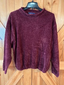 VINTAGE Princeton Club Maroon Pullover Sweater Size Large (8745) - Picture 1 of 4