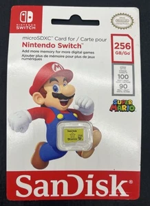 SanDisk 256GB microSDXC Micro SD Card for Nintendo Switch SDSQXAO-256G-GNCZN - Photo 1 sur 2