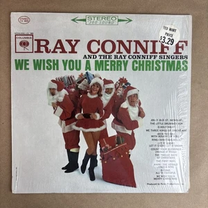 Ray Conniff We Wish You A Merry Christmas LP Columbia 70s Press + Shrink VG - Picture 1 of 8