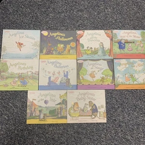 Lot 10 Angelina Ballerina Picture Books by Katharine Holabird Hardcover DJ - Picture 1 of 16
