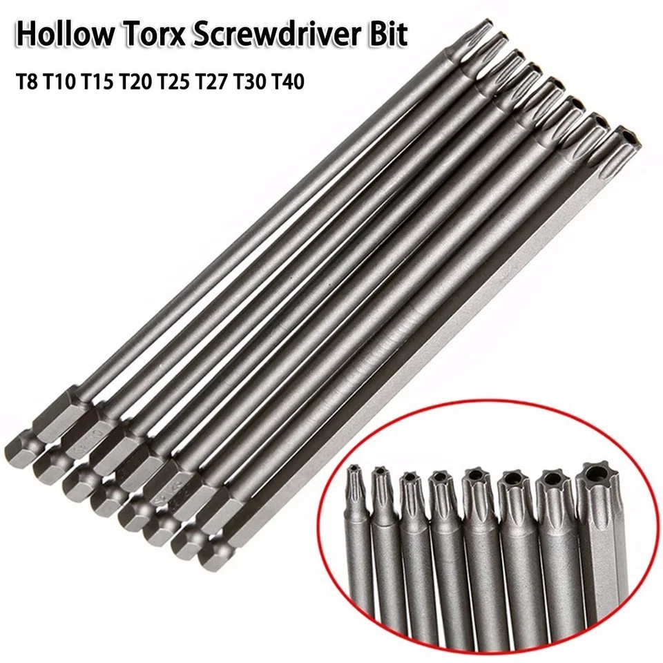 Accurate T8T40 Hollow Hex Shank Screwdriver Bit Perfect Placement - Image 1 of 4