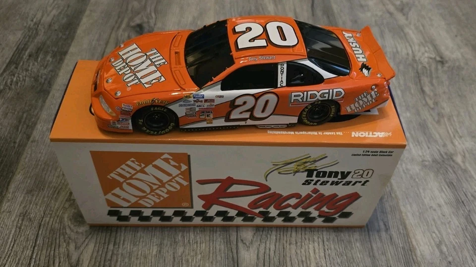 1:24 Tony Stewart #20 Home Depot 1999 Joe Gibbs Racing DieCast ventana negra Foto 1 de 1