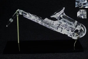 Royales de Champagne Sax Kristallglas Saxophon Glasskulptur ca. 38cm - Bild 1 von 8