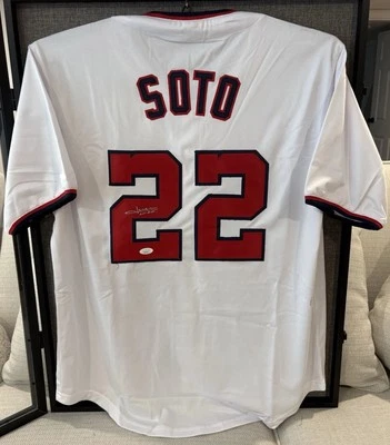Juan Soto Autographed Washington Nationals Jersey w/COA from JSA - Image 1 of 4