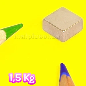 25 CALAMITE magneti 8x8x4 mm blocchi calamita supermagnete NEODIMIOblocco 1,5 Kg - Picture 1 of 1