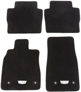 2020-2026 Cadillac CT5 Front & Rear Carpet Floor Mats 84880490 Black OEM GM - Picture 1 of 3