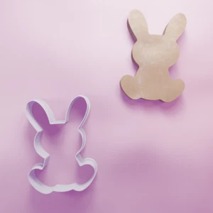 Pâques Lapin Coupe Biscuit - Biscuit Couteau - Fondant 3 Tailles - Picture 1 of 6