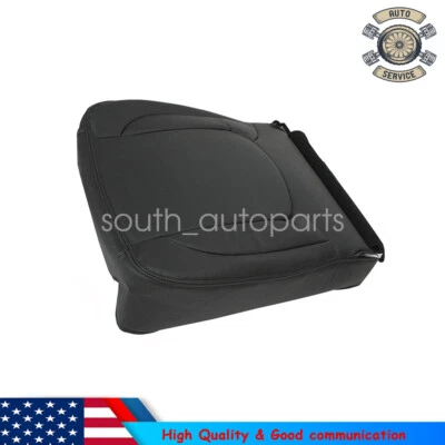 For 03-05 Dodge Ram 1500 2500 Laramie Passenger Bottom Leather Seat Cover Black Foto 1 de 4