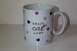 Fringe Studio Pet Studio "Crazy Cat Lady" 16 oz Ceramic Coffee Mug - Picture 1 of 8