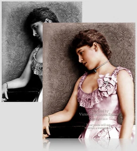 Colorized Photo Poster: Actress and Socialite Lillie (Lily) Langtry - 6 Sizes! - Picture 1 of 7