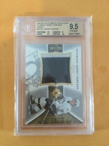 2005-06 Ultimate Collection Debut Threads Jersey Sidney Crosby RC #/250 BGS 9.5
