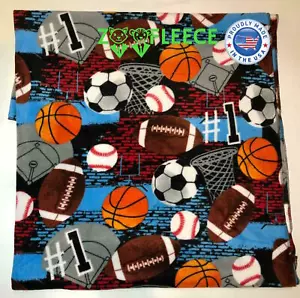 "Bolas de fútbol fútbol fútbol fútbol baloncesto deportes ZooFleece 50X60" - Imagen 1 de 5