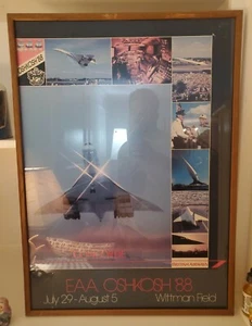 British Airways Concorde 1988 Poster Framed Very Rare - Picture 1 of 7