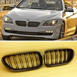 650i 640i Fit For BMW F06 F12 F13 PAINTED BLACK GRILLE M FRONT GRILLES 2012-2017 - Picture 1 of 5
