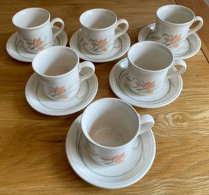 6 Biltons “Saffron” Cups & Saucers - Picture 1 of 24