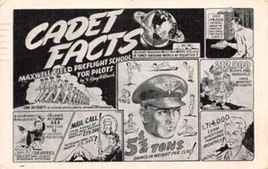 Maxwell Field Flight School Cadet Facts Military Greetings Postcard AA90698 - Picture 1 of 2