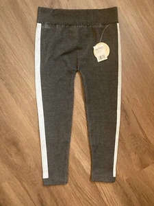 NWT Limited Too Girls Size 4-6x Black Fleece Lined Stretch Leggings - Picture 1 of 6