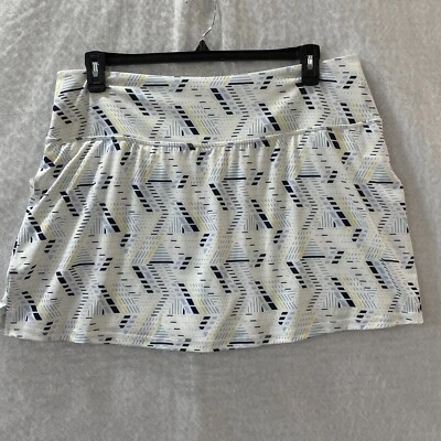 Pantalón corto Xersion para mujer XXL EverUltra-Lite tiro alto blanco geométrico bolsillos para teléfono Foto 1 de 4