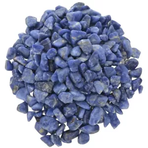 Piedras caídas de sodalita de 3 libras - grado 1 - XXSmall - 0,25"" a 0,75"" Avg. - Imagen 1 de 3