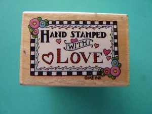Hand Stamped With Love ALL NIGHT MEDIA Rubber Stamp Mary Engelbreit Design - Picture 1 of 2