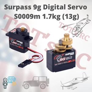SURPASS Hobby 9g Metal Gear Servo for RC plane Heli Boat 1/24 Truck Car - Picture 1 of 8