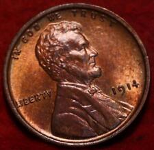 Uncirculated Red 1914 Philadelphia Mint Copper Lincoln Wheat Cent