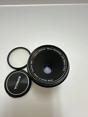 KONICA Macro HEXANON AR 55mm f/3.5 Macro MF Lens From JAPAN Tested - Image 1 of 4