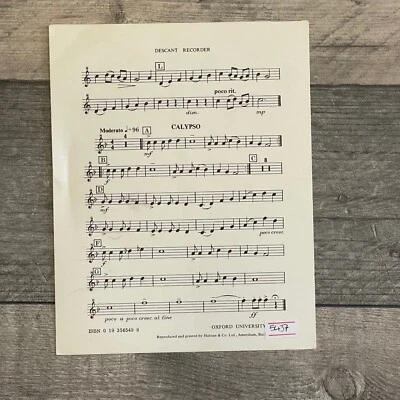 Calypso For Recorder Oxford University Press Sheet Music Page - Image 1 of 2